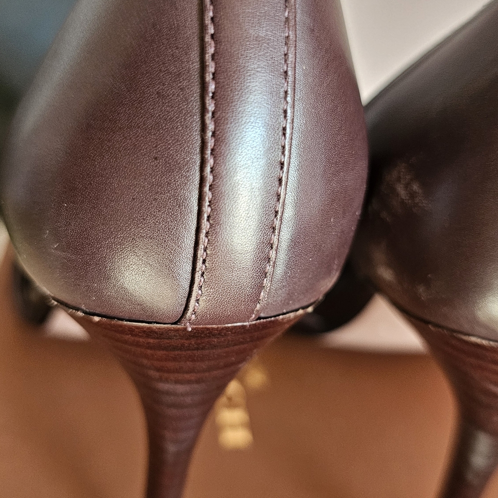 Coach Brown Studded Women's Shoes - Picture 5 of 11